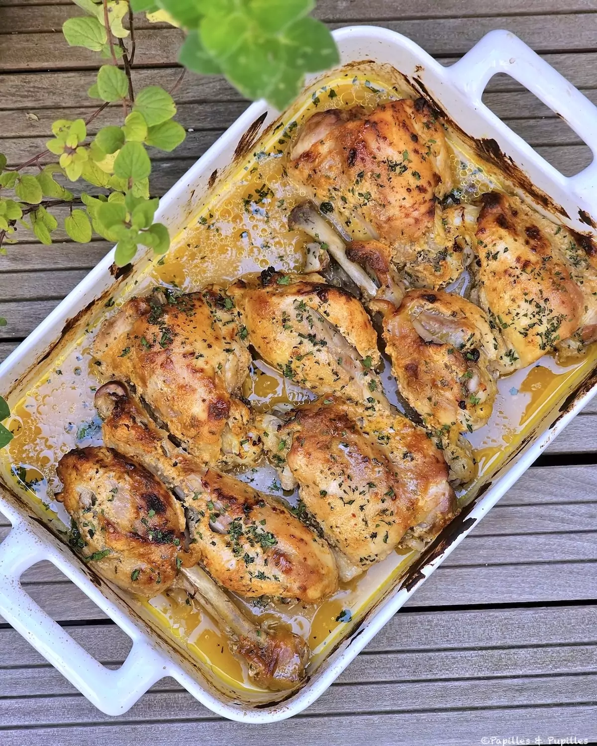 Poulet rôti à la moutarde